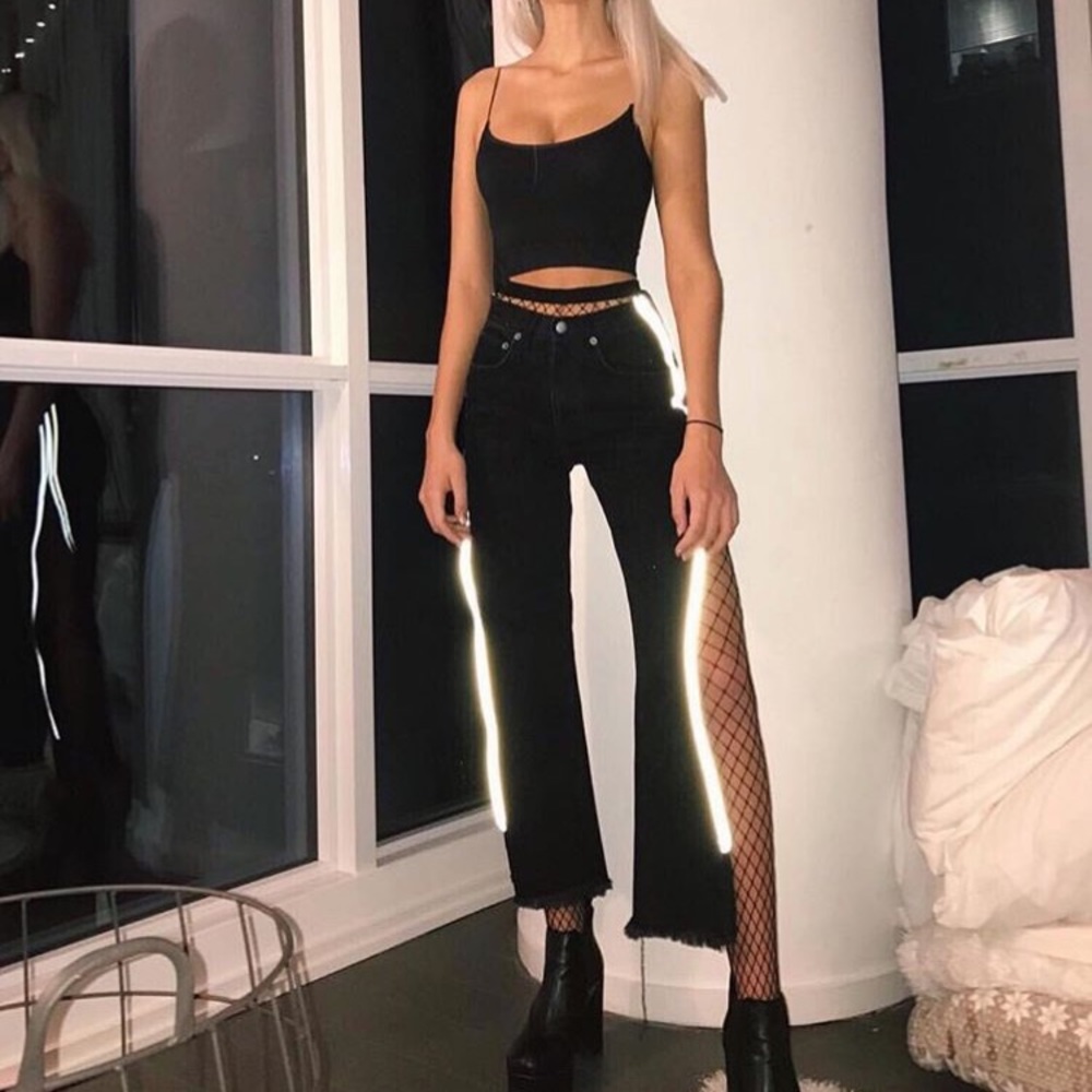 Black Reflector Carmar Denim